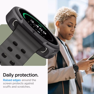 Чехол Spigen Liquid Air для Samsung Galaxy Watch 8 Classic 46mm - чёрный
