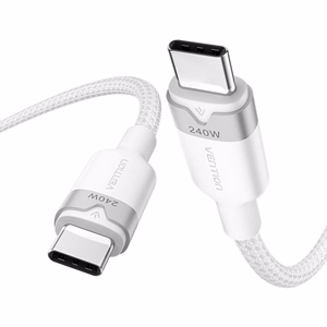 Vention USB-C į USB-C 2.0 PD 3.1 5A 240W 2 m baltas laidas