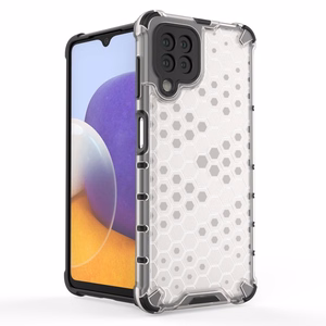 Honeycomb dėklas apsauginis su TPU buferiu Samsung Galaxy A22 4G juodas