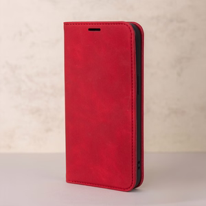 Smart Suede case for Motorola Moto E14 / G24 / G04 / G04S red