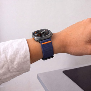 Tech-Protect Nylon Clasp dirželis, skirtas „Samsung Galaxy Watch Ultra 47 mm“ – tamsiai mėlynas