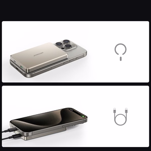 Joyroom JR-PBM08 Pro Powerbank 22.5W 10000mAh with Wireless Charging 2x USB-C - Titanium