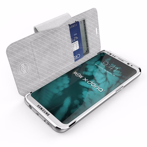 Чехол-книжка X-Doria Engage Folio с отделениями для карт для Samsung Galaxy S8+, белый
