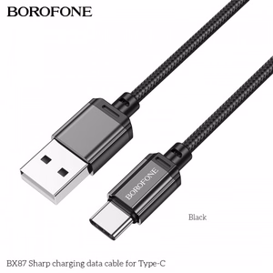 Кабель Borofone "BX87" чёрный Type-C 100 см