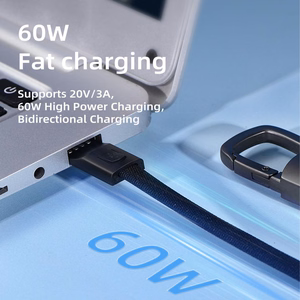 Кабель Tech-Protect Ultraboost DNA с брелоком USB-C PD 60W 3A - серый