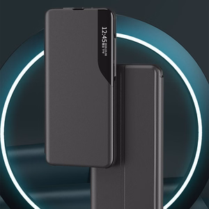 Eco Leather View dėklas su atverčiamu dangteliu ir stovo funkcija Samsung Galaxy S22 + (S22 Plus) mėlynas