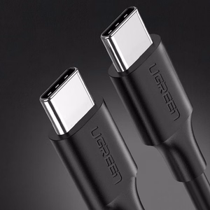Ugreen US286 кабель USB-C — USB-C PD QC 3A 480Mb/s 2м — чёрный