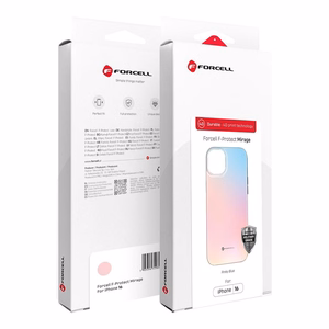 FORCELL F-PROTECT Mirage, militarinio kritimo testuotas dėklas telefonui, MagSafe suderinamas IPHONE 15 PRO rožinis mėlynas