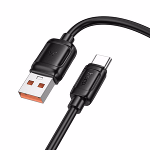 Кабель USB A to USB C Hoco PD 5A 100W 1 m X115 черный