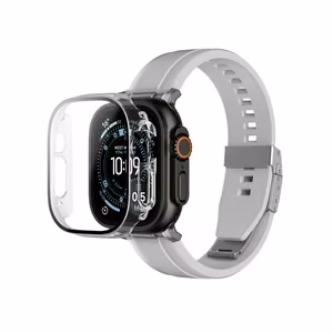 AmazingThing Radix Glass Screen Protector with Case for Apple Watch UItra 3 49mm - Clear