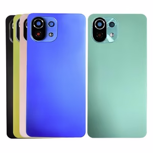 Задняя крышка для Xiaomi Mi 11 Lite 4G (5G / NE) — Jazz Blue — (с линзой камеры) HQ