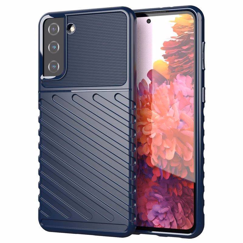 Thunder Case гибкий бронированный чехол для Samsung Galaxy S22+ (S22 Plus) синий