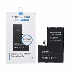 AmpSentrix Basic battery for iPhone 14 Pro Max (high capacity 4750 mAh)