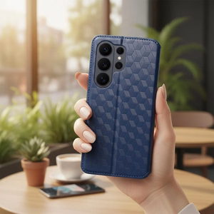 Синий чехол-книжка Cubic Book для Motorola G57 POWER