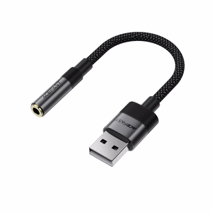 Acefast J13 USB-A на 3.5mm mini jack адаптер - черный