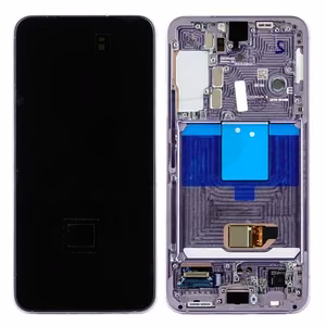 LCD screen Samsung S901 S22 5G with touch screen and frame Purple original (service pack)