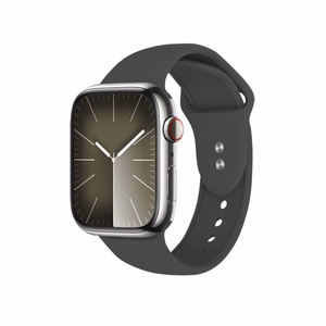 Crong Liquid dirželis, skirtas Apple Watch 44 / 45 / 46 / 49 mm, grafito spalvos