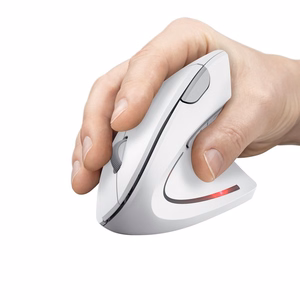 Trust Verto Vertical ergonominė belaidė pelė balta (25132)