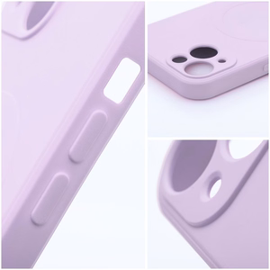 Dėklas Silicone Mag Cover (MagSafe) skirtas iPhone 14 Pro rožinis