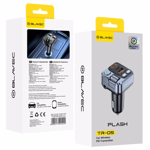 Blavec FM transliatorius Flash TR-05 MP3, Bluetooth - USB + Type C - PD 30W (TFMFTR05-B) juodas