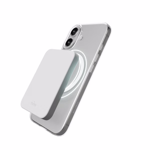 Puro Lite Mag TPU+PC dėklas suderinamas su MagSafe iPhone 17 - skaidrus su baltu žiedu
