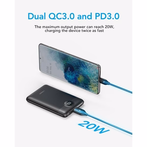 Išorinė baterija POWER BANK VEGER S11 10000mAh (Type-C; MicroUSB; 22.5W) juoda