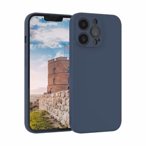 Telefono dėklas Liquid Silicone Edge Samsung A336 A33 5G (tamsiai mėlynas)
