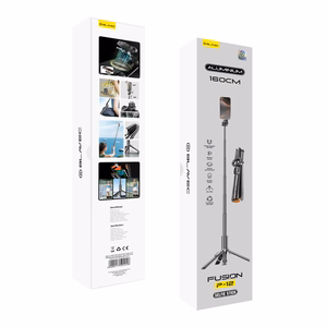 Blavec Selfie Stick Aluminium Fusion P-12 Magsafe Auto pop trikojis + nuotolinio valdymo pultas 1,60 m (SSFP12-MTRAPB160) juodas