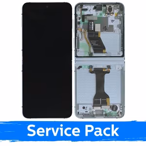 LCD дисплей совместим с Samsung F731 Z Flip5 (внутренний) с рамкой — синий (Service Pack)