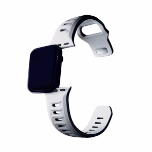 3mk Silicone Watch Strap for Apple Watch 42 / 44 / 45 / 49 mm - white