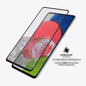 PanzerGlass E2E Microfracture antibacterial glass for Samsung Galaxy A52 / A52 5G / A53 5G - with black frame
