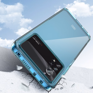 Чехол Outer Space для Xiaomi Poco X4 Pro 5G с гибкой рамкой синий