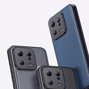 Dux Ducis Fino dėklas Xiaomi 13 su silikoniniu rėmeliu pilkas