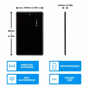 Bluetooth-трекер MiLi MiCard HD-P16-C для Apple Find My, чёрный