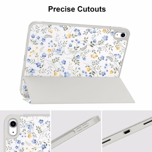 Tech-Protect SC Pen dėklas iPad 10.9" 2022 (10-os kartos) / 11" 2025 (11-os kartos) - ramunės su lapais