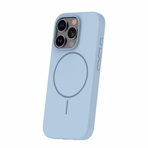 Silicone Thin Mag dėklas iPhone 16 Pro Max 6,9" šviesiai mėlynas