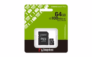 Kingston Technology Canvas Select Plus Gen3 64 GB MicroSDXC UHS-I Klasės 10