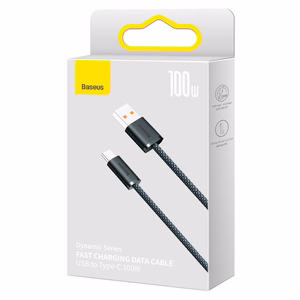 USB кабель Baseus Dynamic 100W USB-A на Type-C 1.0м CALD000616