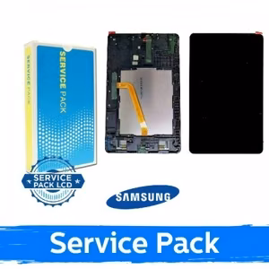 Ekranas skirtas Samsung T590 / T595 Tab A 10.5'' juodas su rėmeliu (Service Pack)