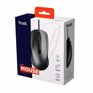 Trust Carve kompiuterio pelė Biuras Abiems rankoms USB A tipo Optinis 1200 DPI