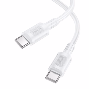 USB кабель Borofone BX111 60W USB-C to USB-C 1.0m белый