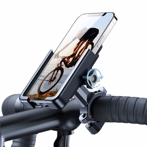Wozinsky metal bicycle phone laikiklis, scooters juodas (WBHBK3)