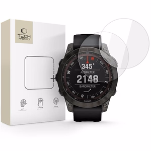 Tech-Protect Glass Fit+ 2-pack tempered glass for Garmin Fenix 7 / 7 Pro - transparent