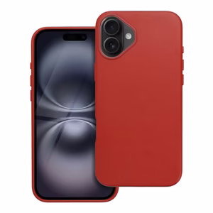 Dėklas Leather Mag Cover (MagSafe) skirtas iPhone 16 Plus raudonas