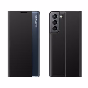 Naujas Sleep dėklas su stovo funkcija Samsung Galaxy S22 + (S22 Plus) juodas