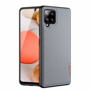 Dux Ducis Fino чехол покрытый нейлоновым материалом для Samsung Galaxy A42 5G серый