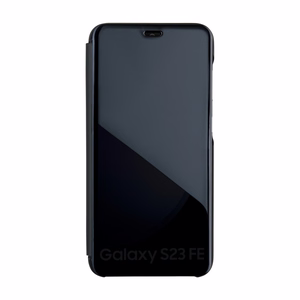 Sulankstomas veidrodinis dėklas, skirtas "Samsung Galaxy S23 FE", juodas