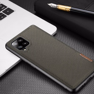 Dux Ducis Fino чехол покрытый нейлоновым материалом для Samsung Galaxy A42 5G зелёный
