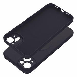Чехол для iPhone 14 Plus силиконовый Mag Cover совместимый с MagSafe чёрный