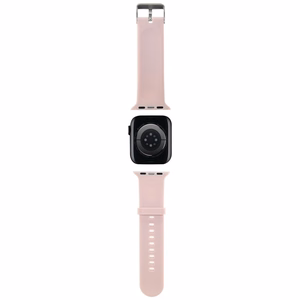 KARL LAGERFELD DIRŽELIS KLAWMSLKCNP APPLE WATCH 38/40/41MM ROŽINIS/ROŽINIS DIRŽELIS 3D RUBBER KARL&CHOUPETTE HEADS